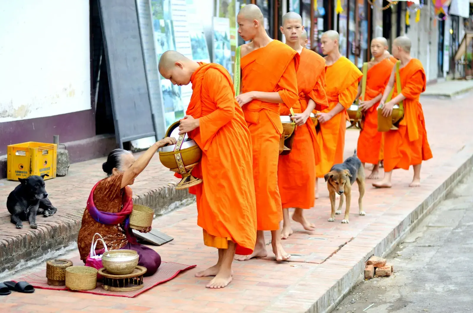 Photo by Laurentiu Morariu woman kneeling in front of man wearing thobe