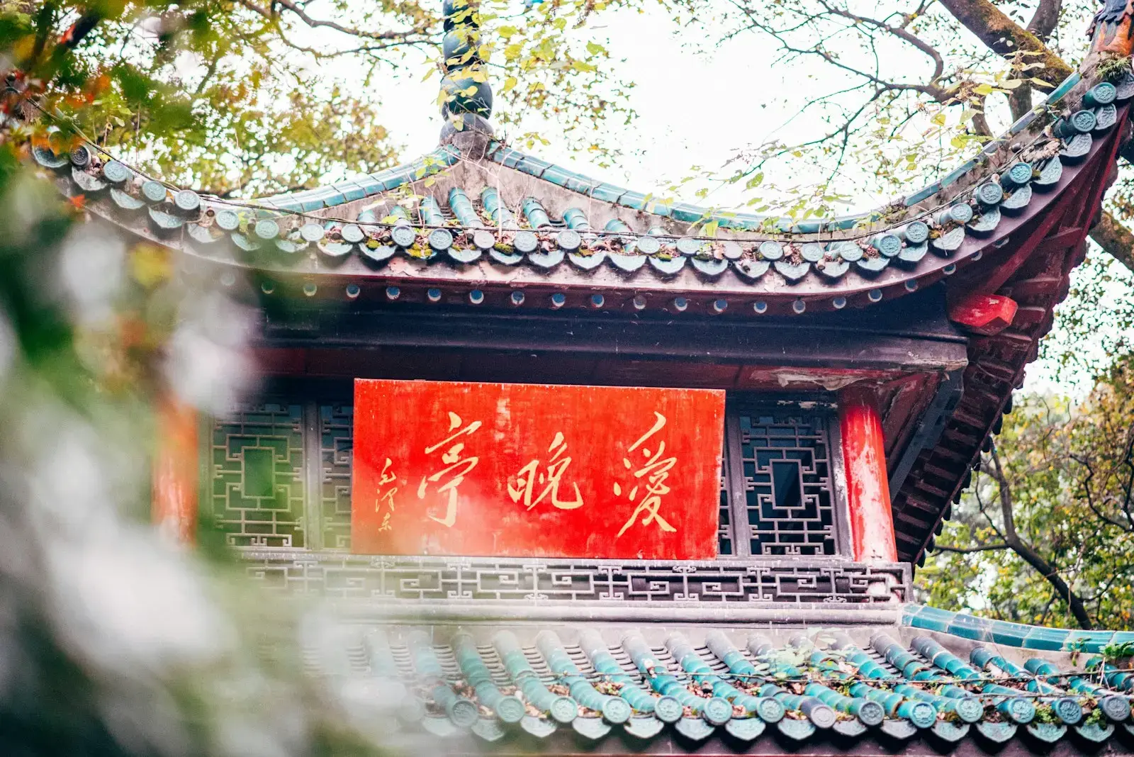 Photo by tommao wang a pagoda with a red roof