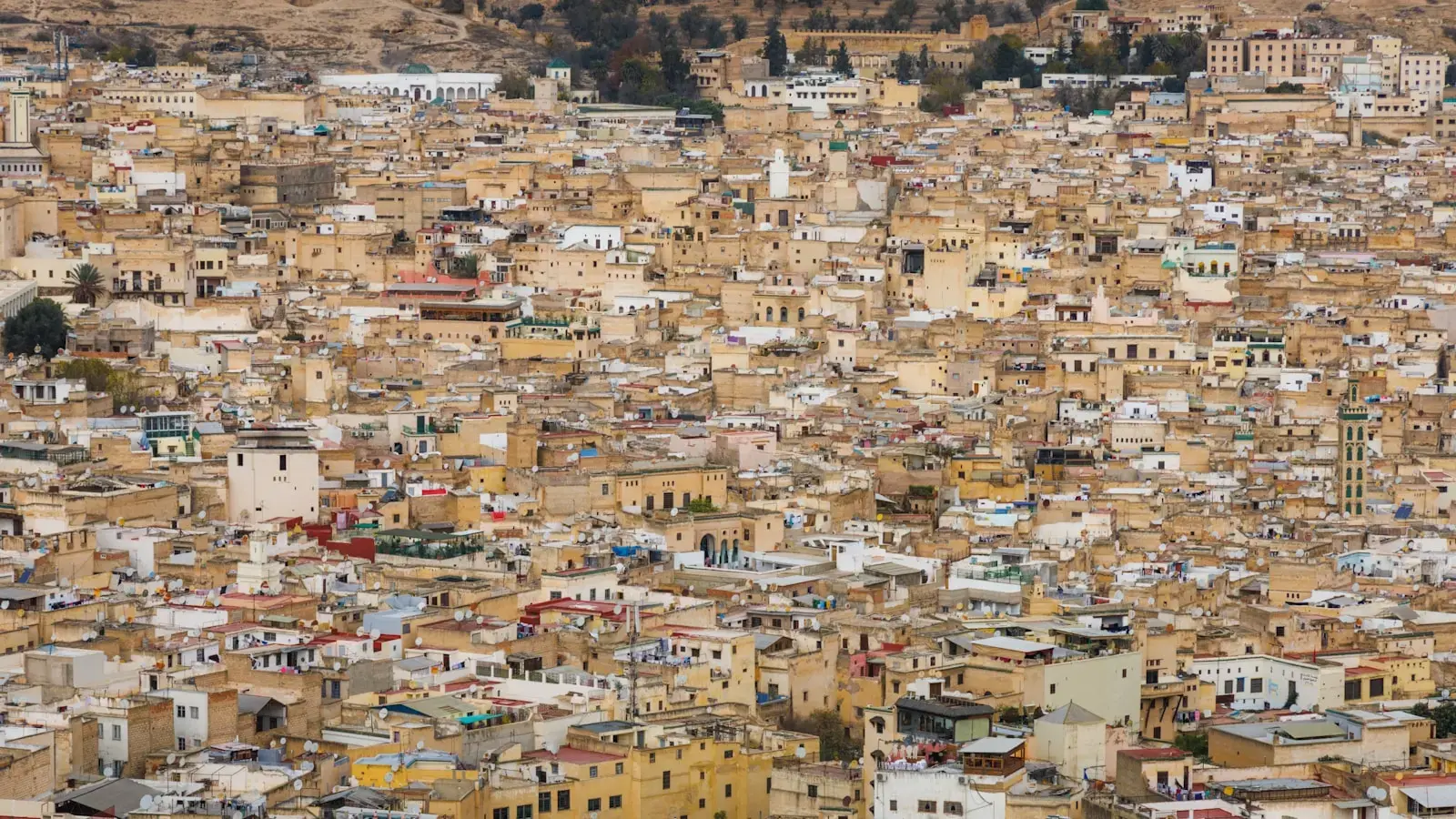 A very large city with lots of buildings
