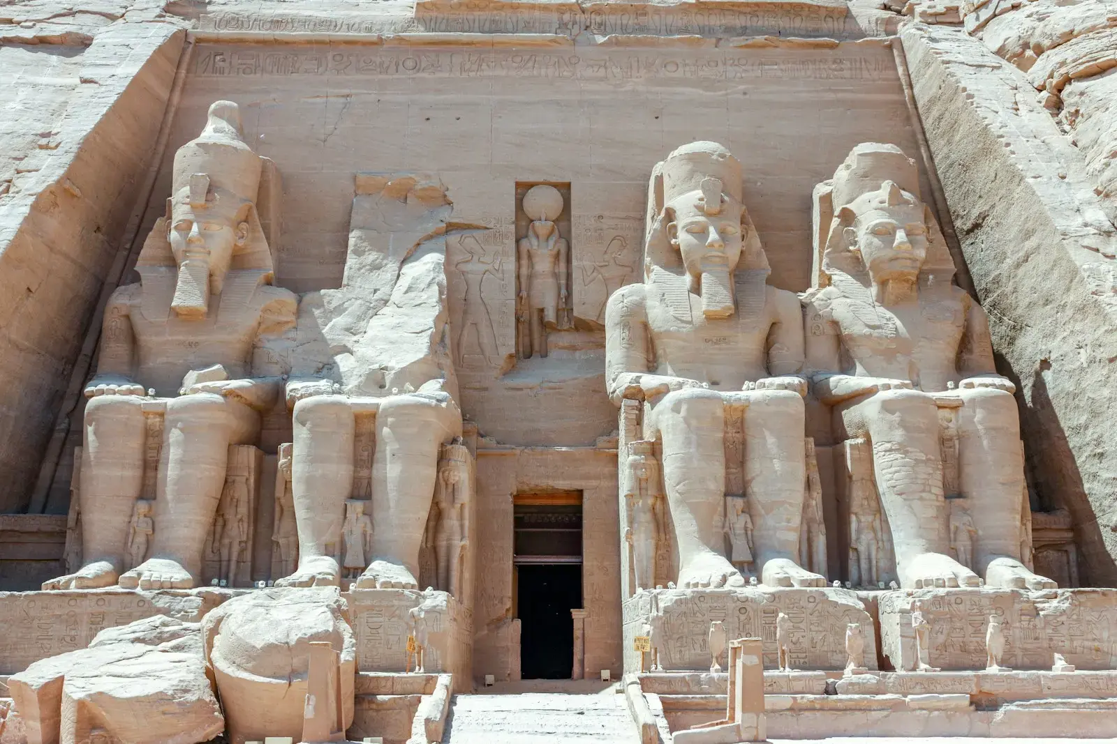 Photo by AussieActive ancient pharaoh sitting monument