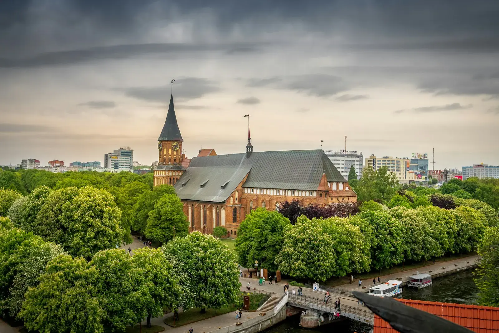 Photo by Ruslan Mingazhov An aerial view of a cathedral in kaliningrad.